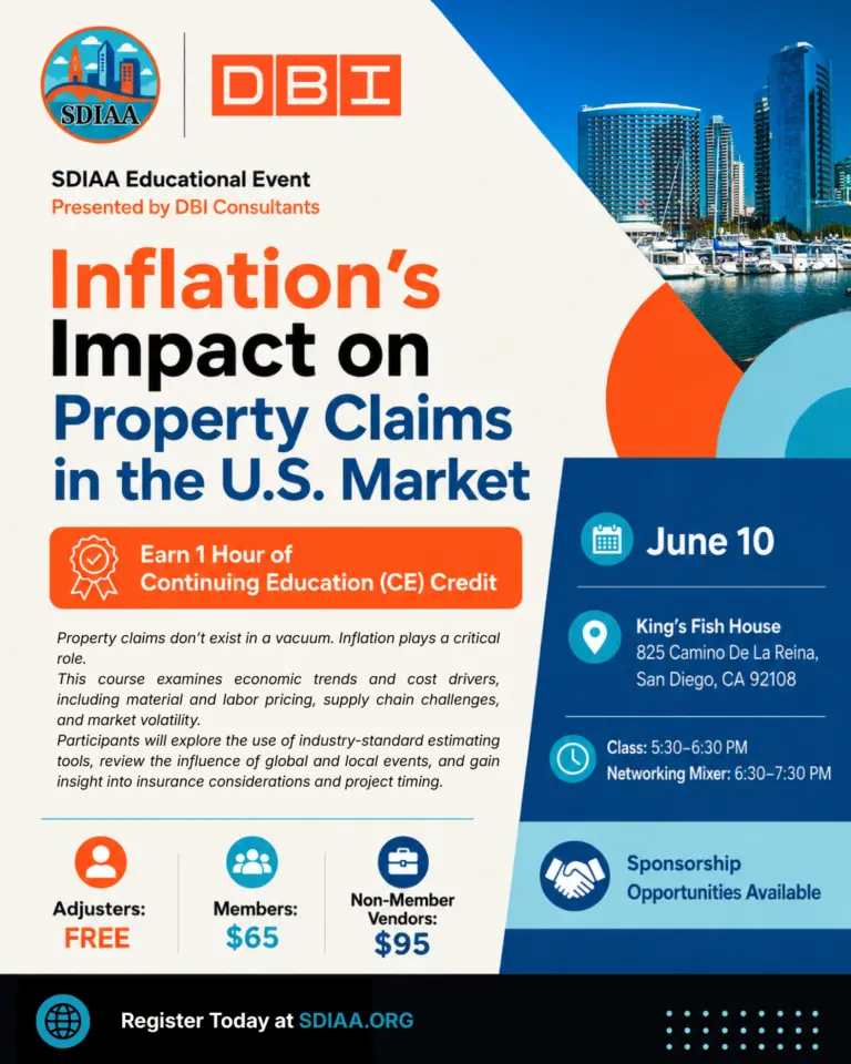 SDIAA x DBI Educational Event flyer 6-10-26